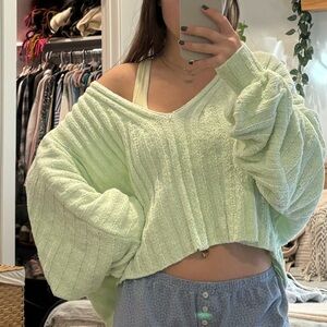 Free People Cropped Sweater